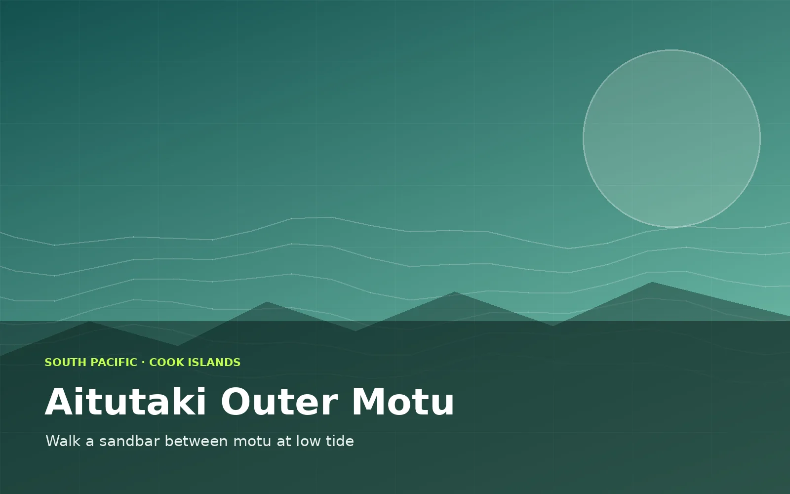 Aitutaki Outer Motu, Cook Islands