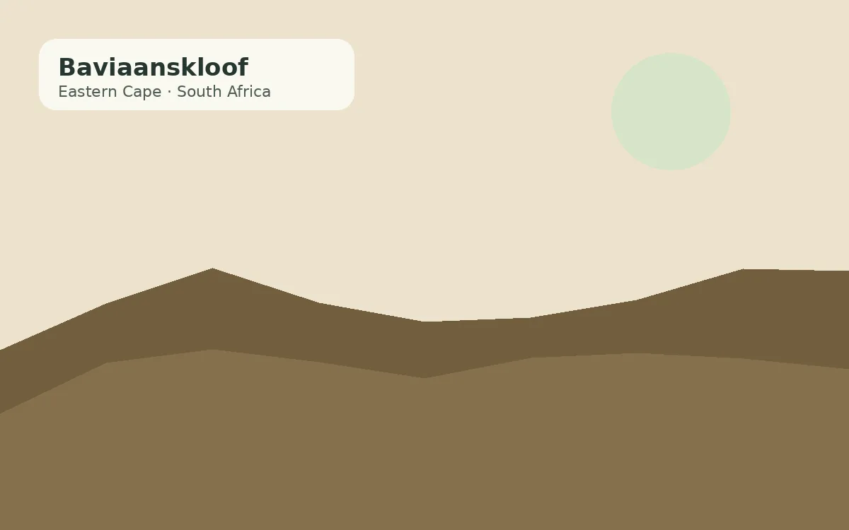 Baviaanskloof, South Africa