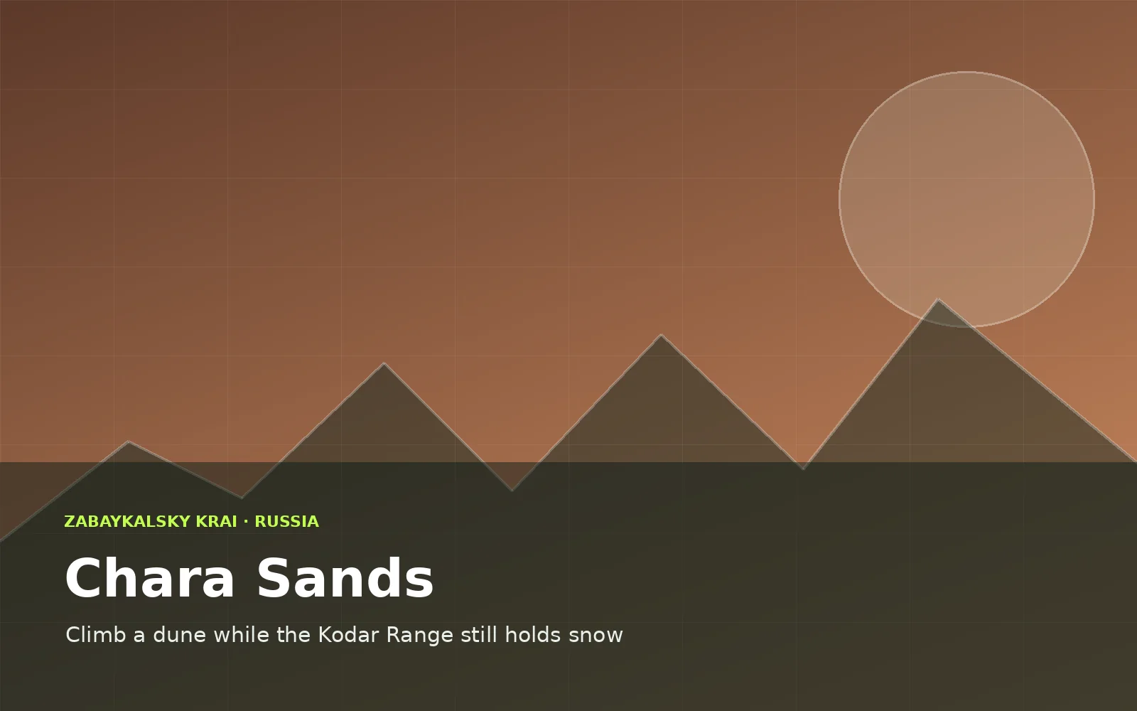 Chara Sands, Russia