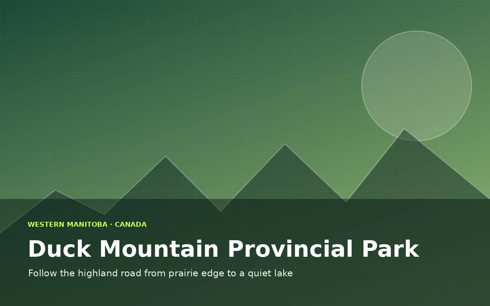 Duck Mountain Provincial Park, Canada