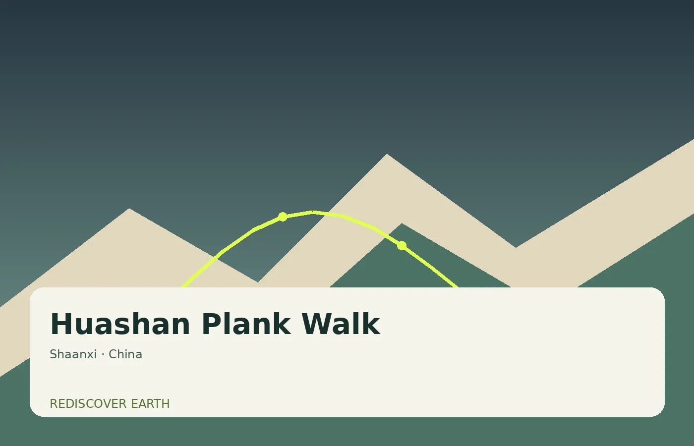 Huashan Plank Walk, China