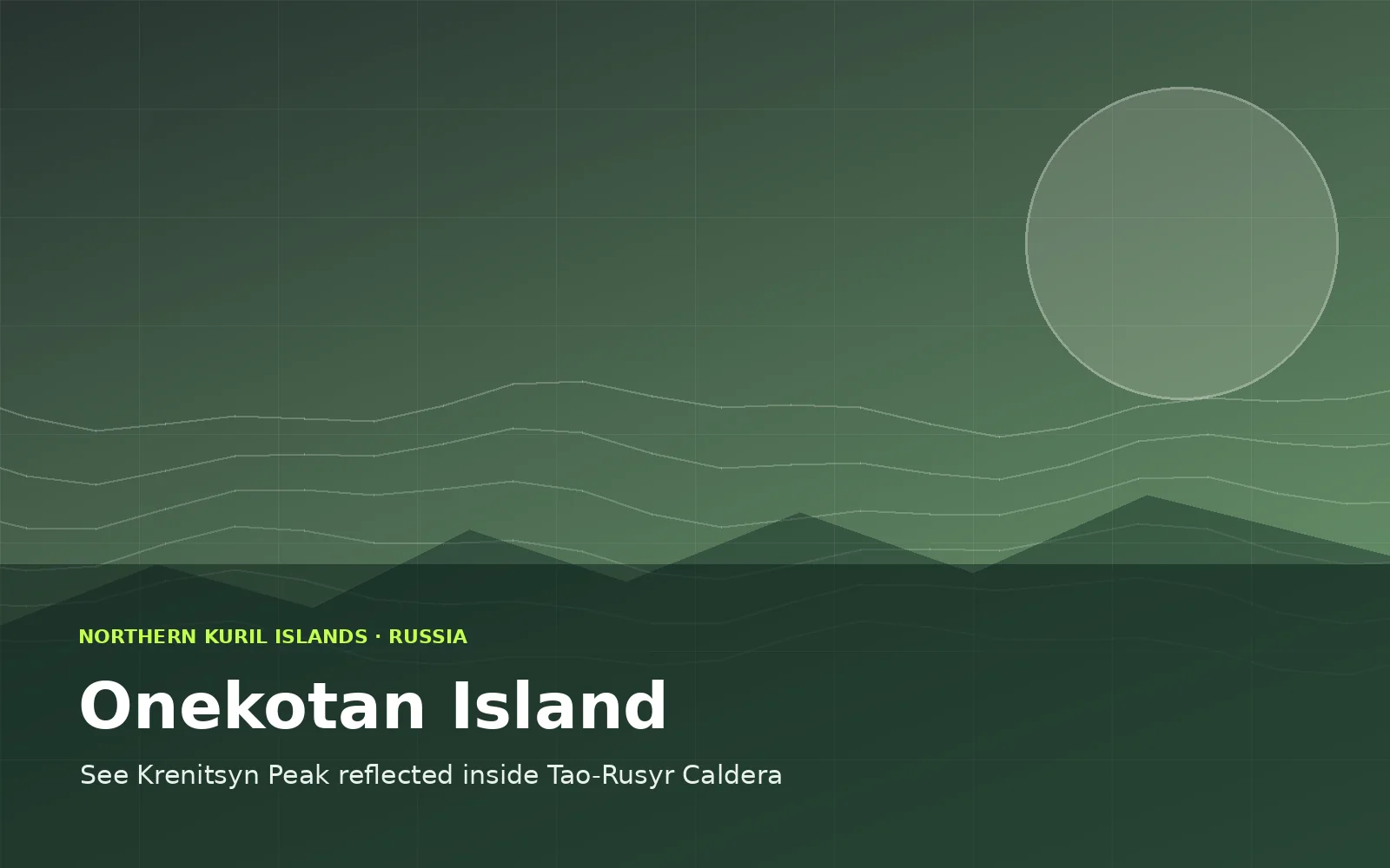 Onekotan Island, Russia