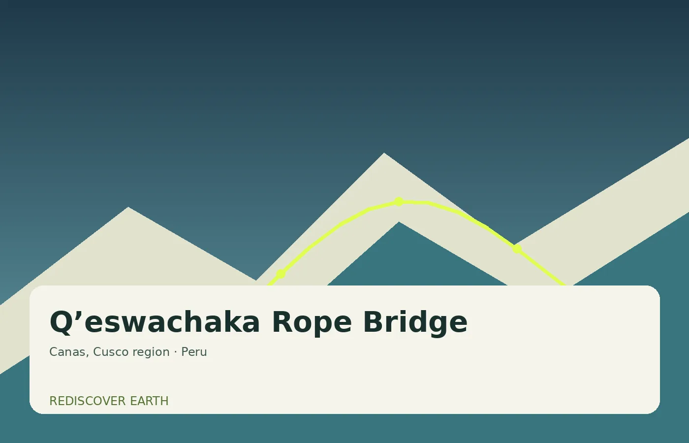 Q’eswachaka Rope Bridge, Peru