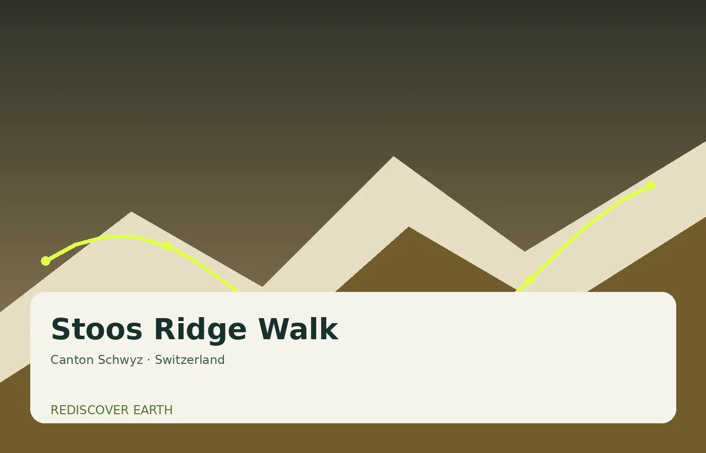 Stoos Ridge Walk, Switzerland