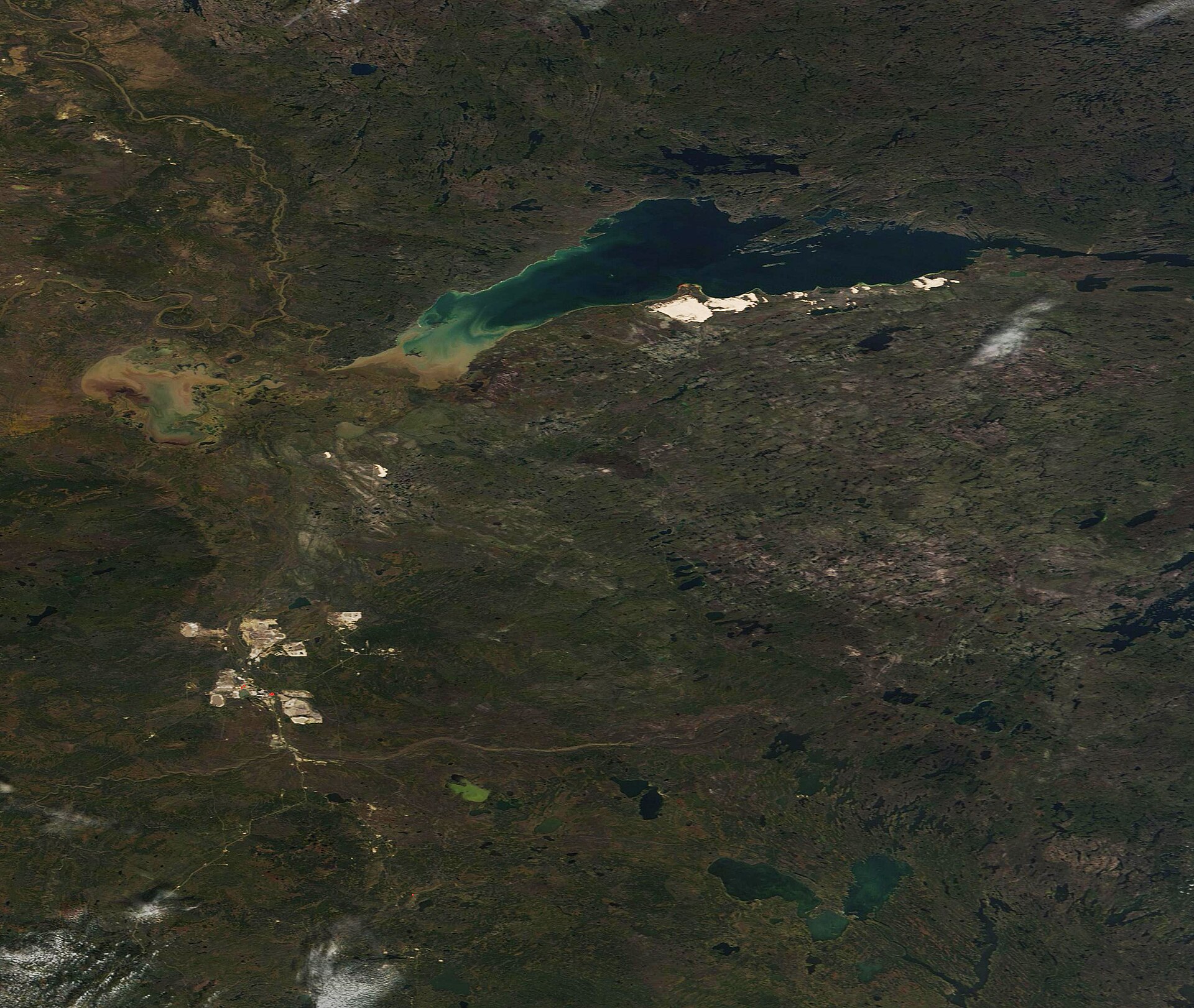 Lake Athabasca, Canada (MODIS 2019-10-10)