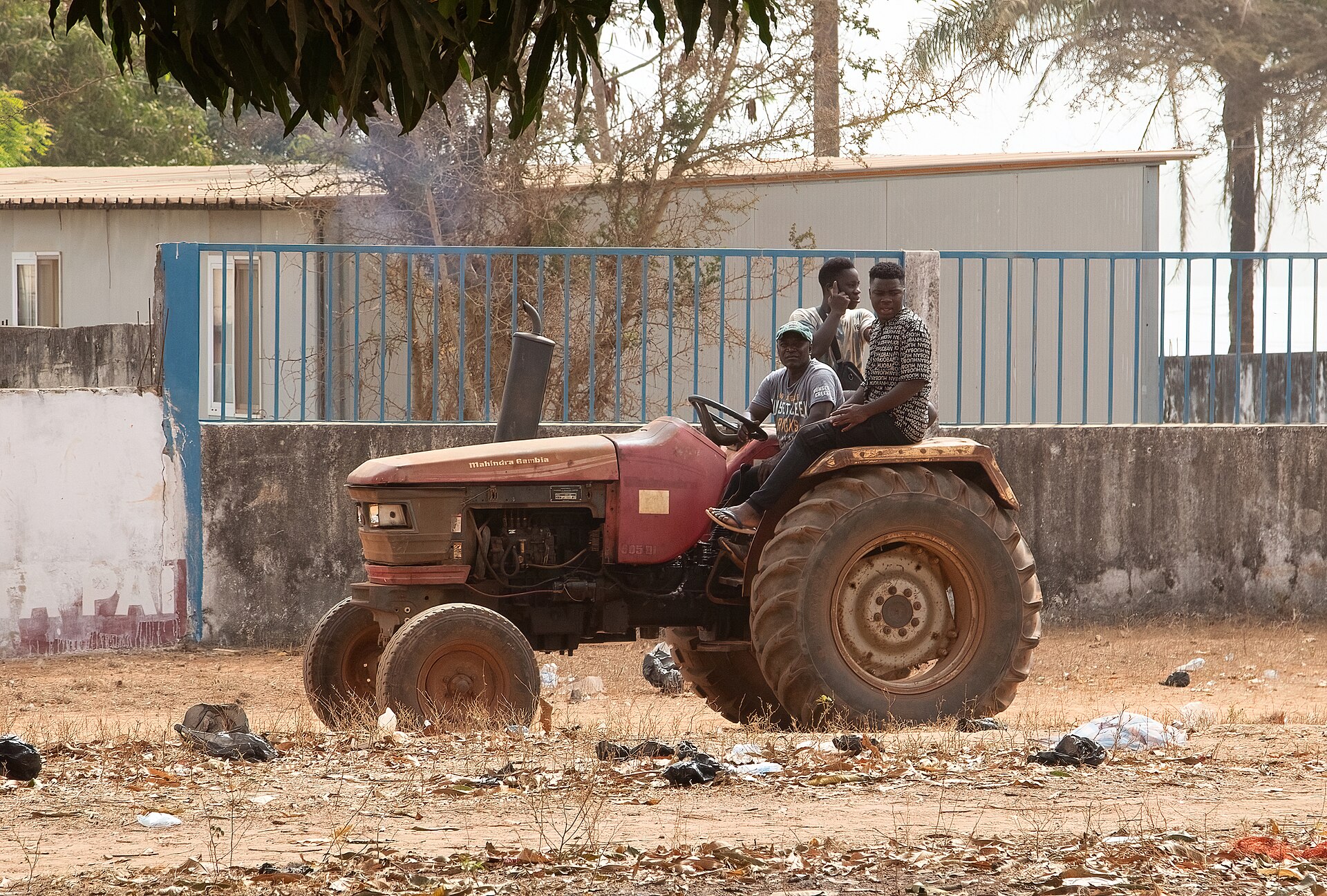Mahindra Gambia tractor, Bijagos Archipelago, Guinea-Bissau