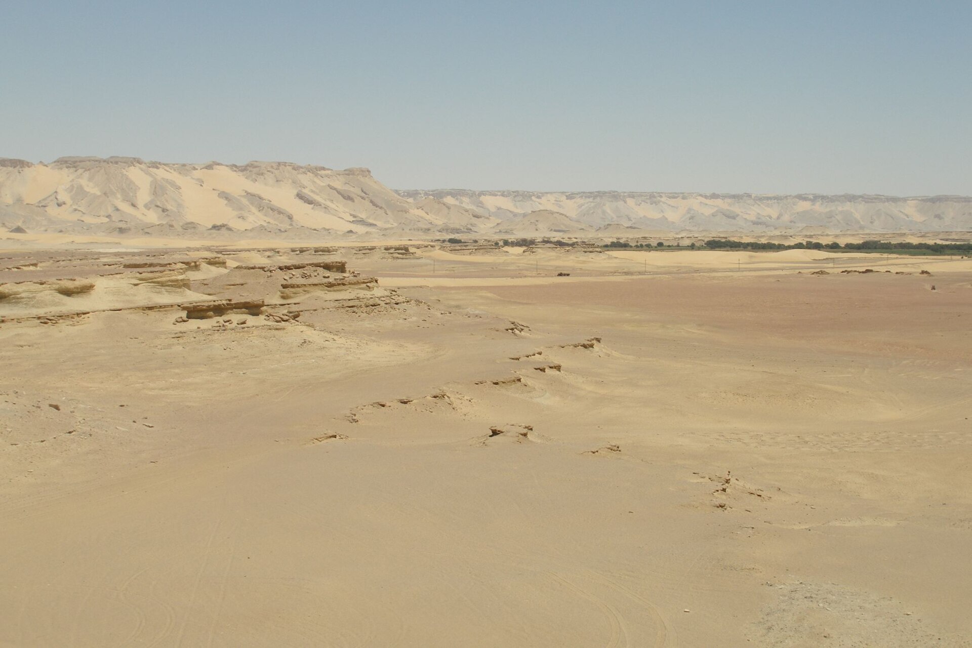Desert landscape near Dakhla Oasis, Egypt