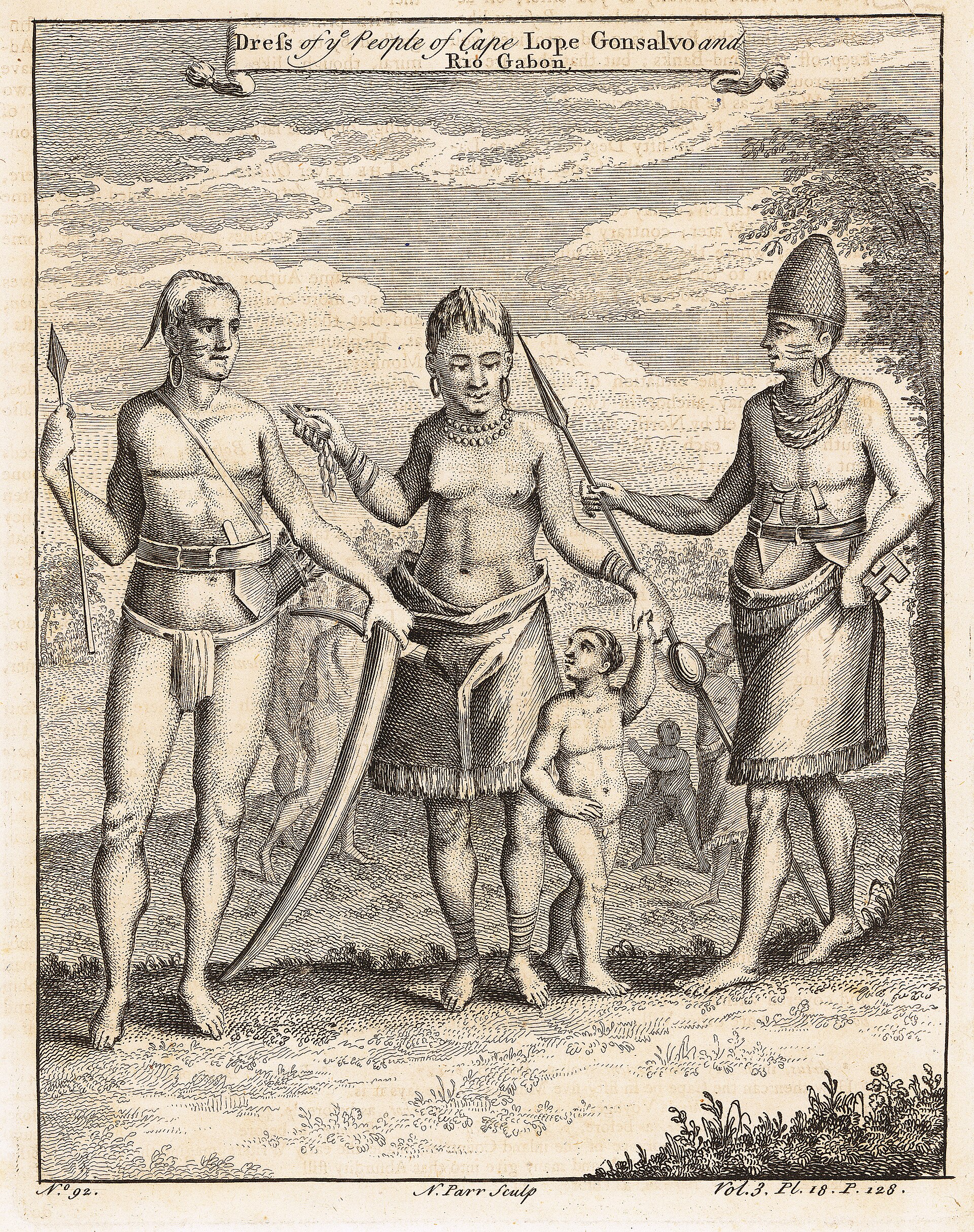 Dress of ye people of Cape Lope Gonsalvo and Rio Gabon