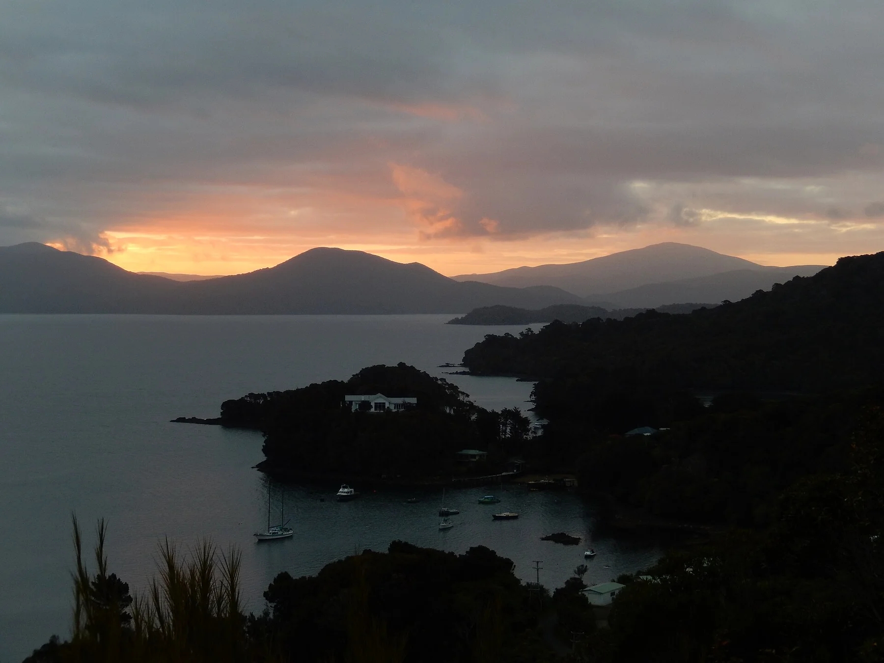 Stewart Island Observation Rock sunset
